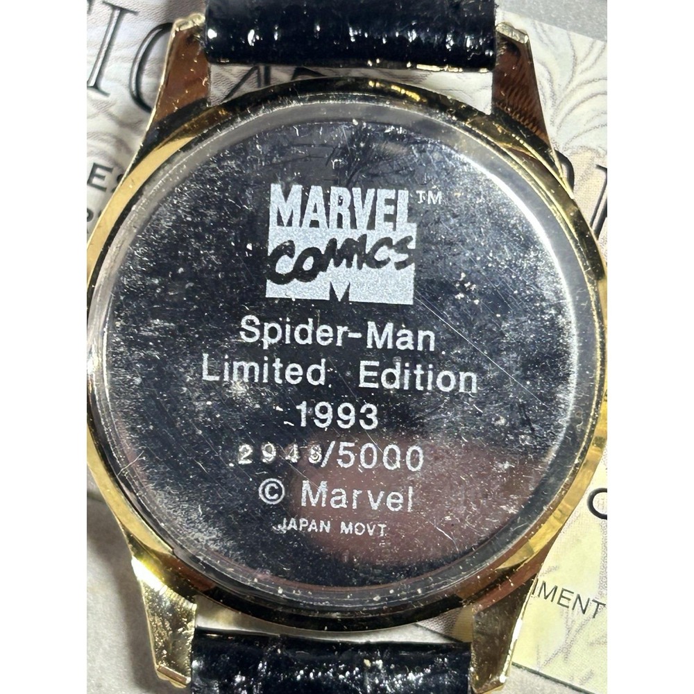 Rare Mens 1993 Marvel Spider-Man Watch Fantasma Limited Edition Numbered - Picture 6 of 7